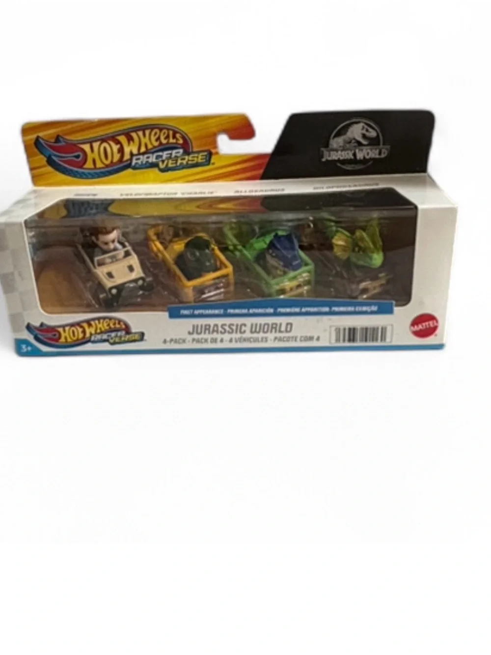 Hot Wheels Jurassic World 4-Pack Dino Vehicles - Multicolor